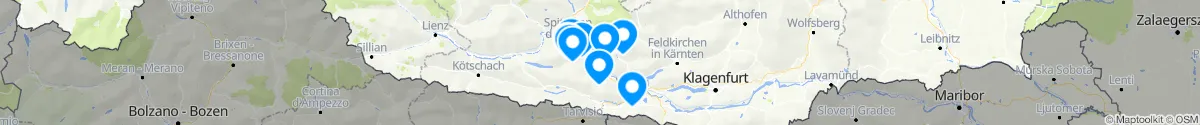 Map view for Pharmacies emergency services nearby Radenthein (Spittal an der Drau, Kärnten)